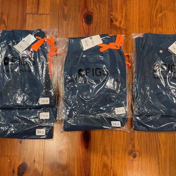 FIGS High Waisted Zamora™ Jogger Scrub Pants 2.0 (Deep Reef) - Picture 6 of 6